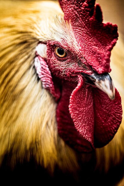 Foto close-up de um galo