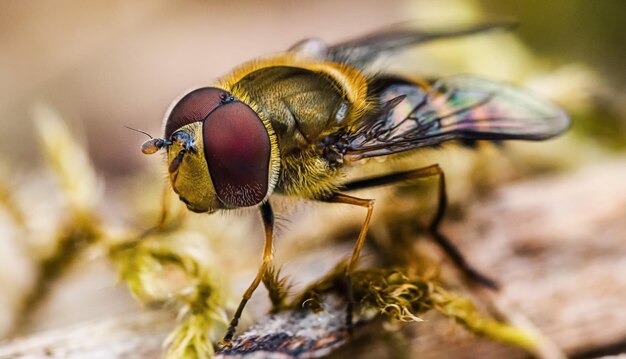 Foto close-up de um inseto