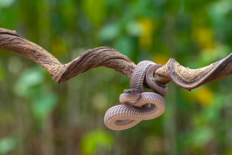 Foto close-up de um lagarto em uma árvore