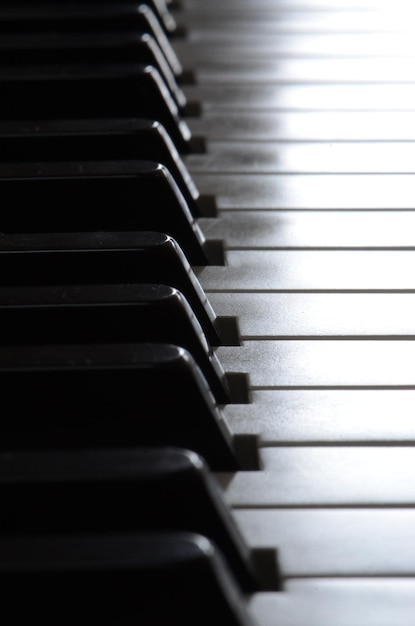 Close-up de um piano