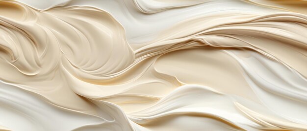 Close-up de um redemoinho de sobremesa branca cremosa