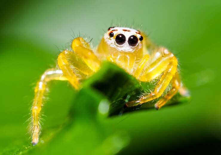Foto close-up de uma aranha