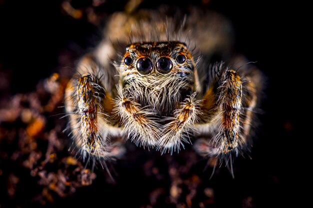 Foto close-up de uma aranha