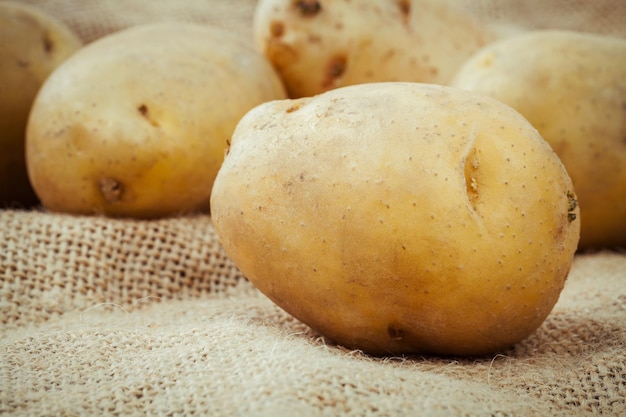 Close-up de uma batata