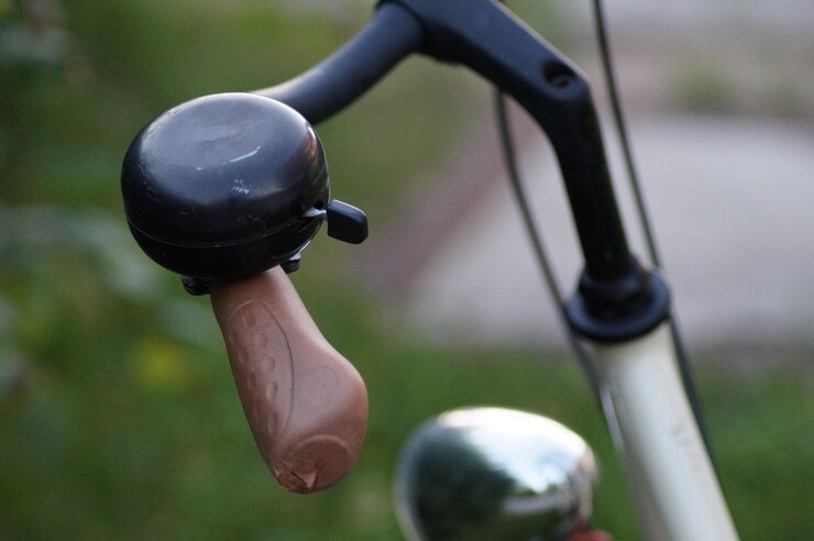 Foto close-up de uma bicicleta