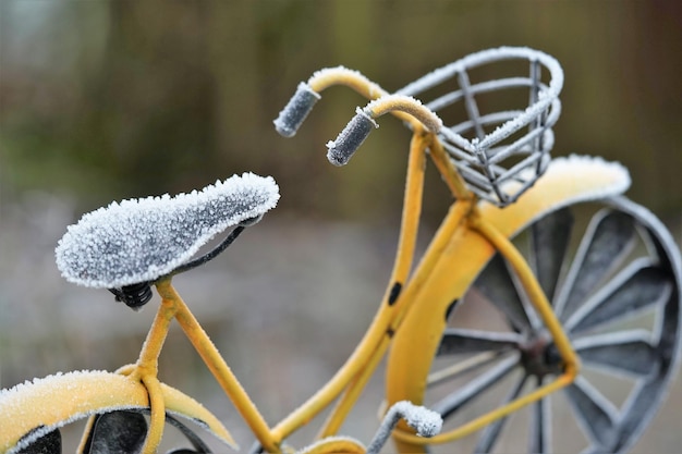 Close-up de uma bicicleta