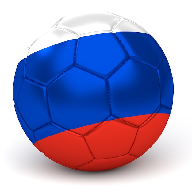 Close-up de uma bola de futebol contra fundo branco