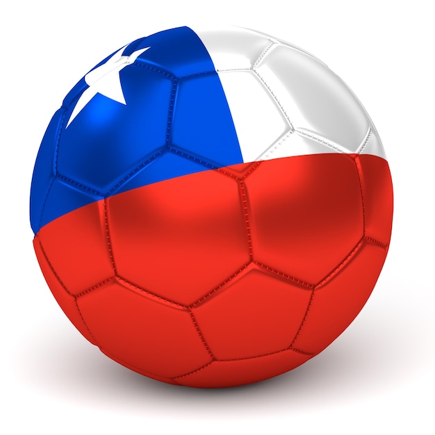 Close-up de uma bola de futebol contra fundo branco