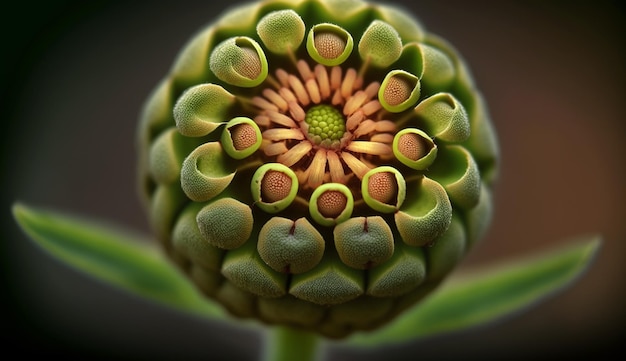 Close-up de uma flor amarela vibrante na natureza gerada por IA