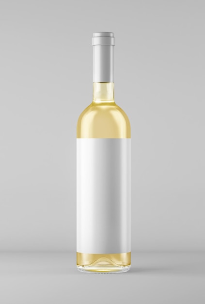 Close-up de uma garrafa de cerveja contra um fundo branco