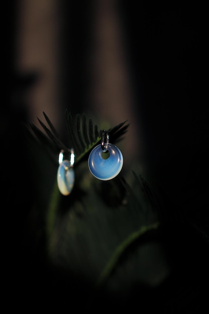 Foto close-up de uma gota de água