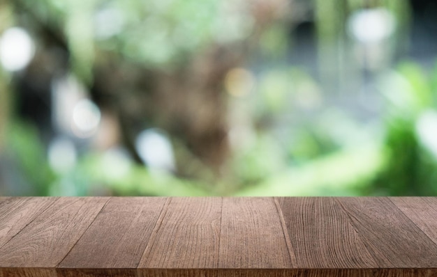 Close-up de uma mesa de madeira