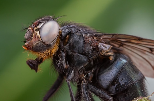 Foto close-up de uma mosca