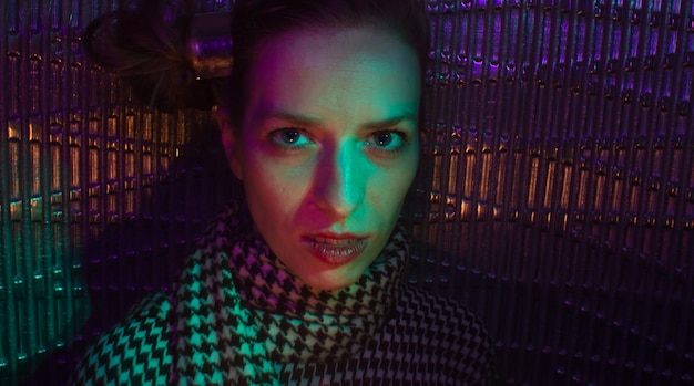 Close-up de uma mulher adulta