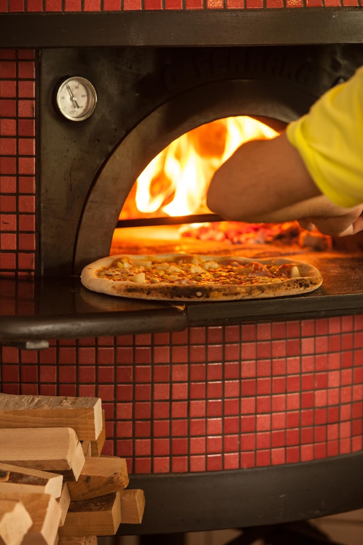 Foto close-up de uma pizza