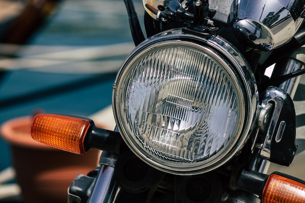 Close-up de uma roda de bicicleta