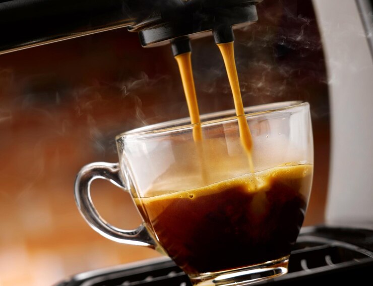 Foto close-up de uma xícara de café