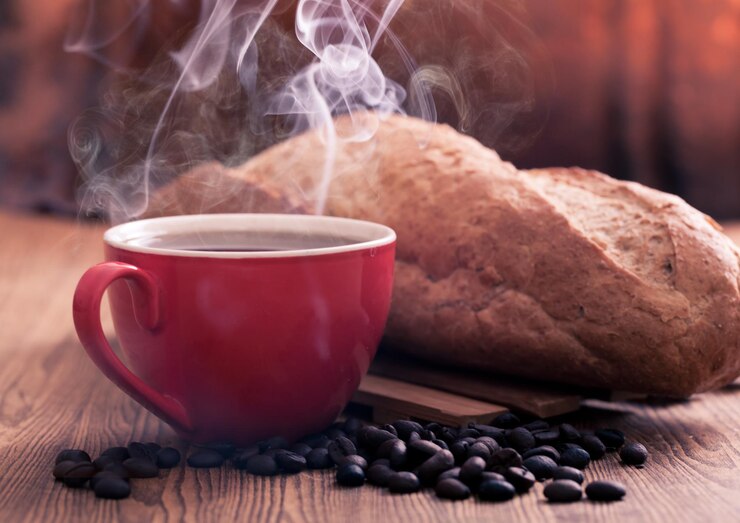 Foto close-up de uma xícara de café