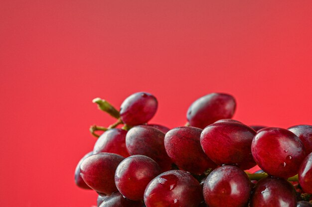 Close-up de uvas vermelhas