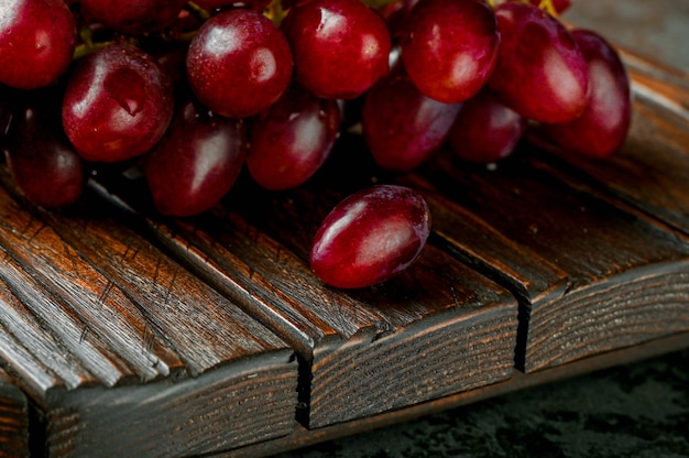 Close-up de uvas vermelhas