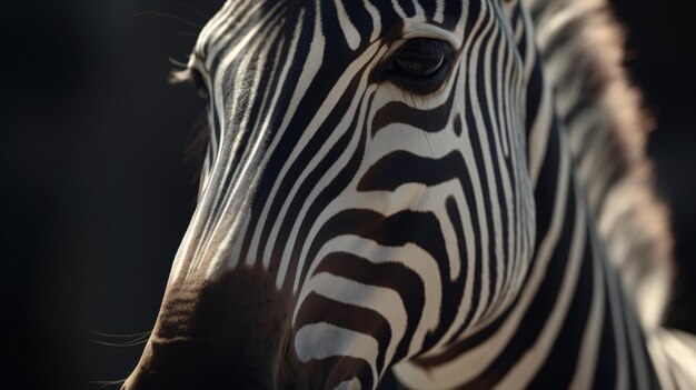 Foto close-up de zebra animal selvagem