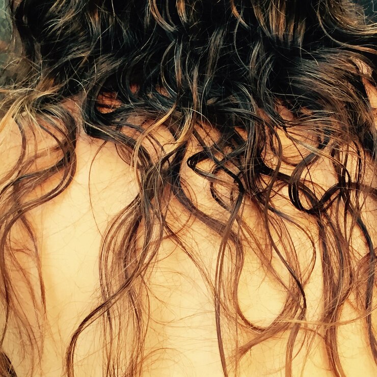 Foto close-up do cabelo da mulher