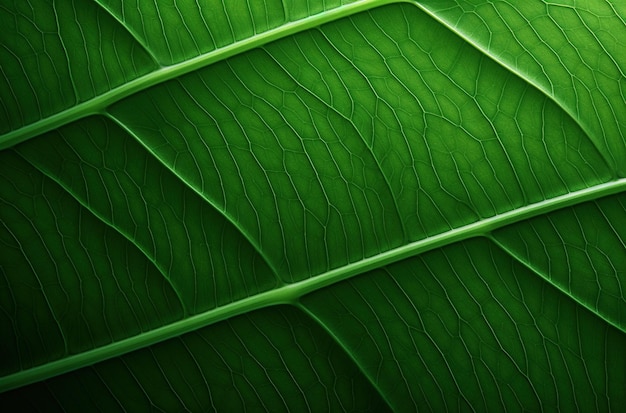 Close-up do fundo de textura de folha verde Conceito de natureza e ambiente