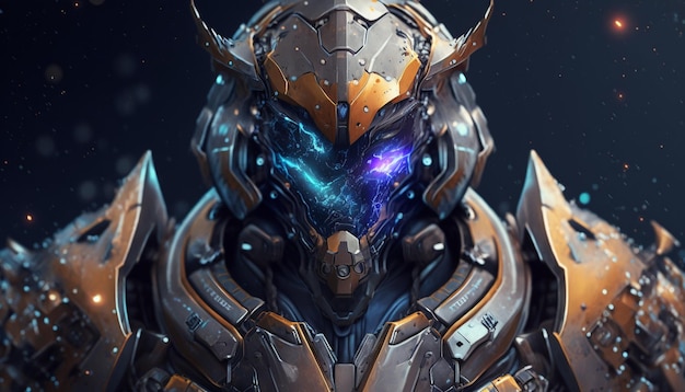 Close-up do homem de terno com capacete generative ai