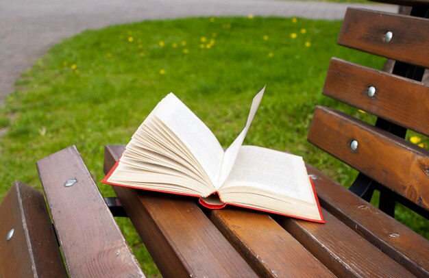 Close-up do livro na mesa