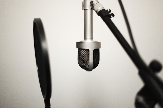 Close-up do microfone