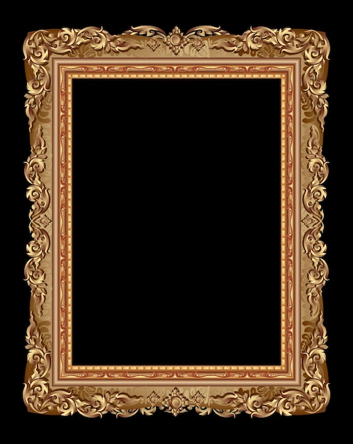 Close-up do quadro de imagem sobre fundo preto