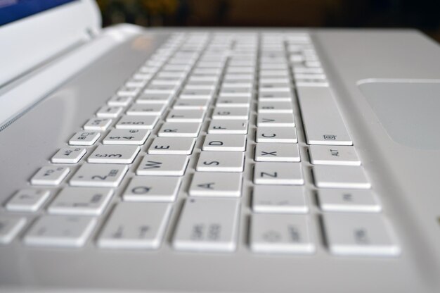 Foto close-up do teclado