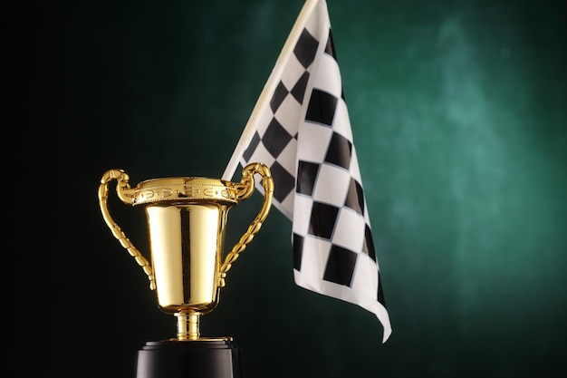 Close-up do troféu