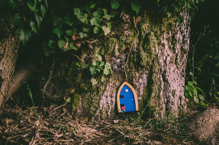 Foto close-up do tronco de uma árvore na floresta