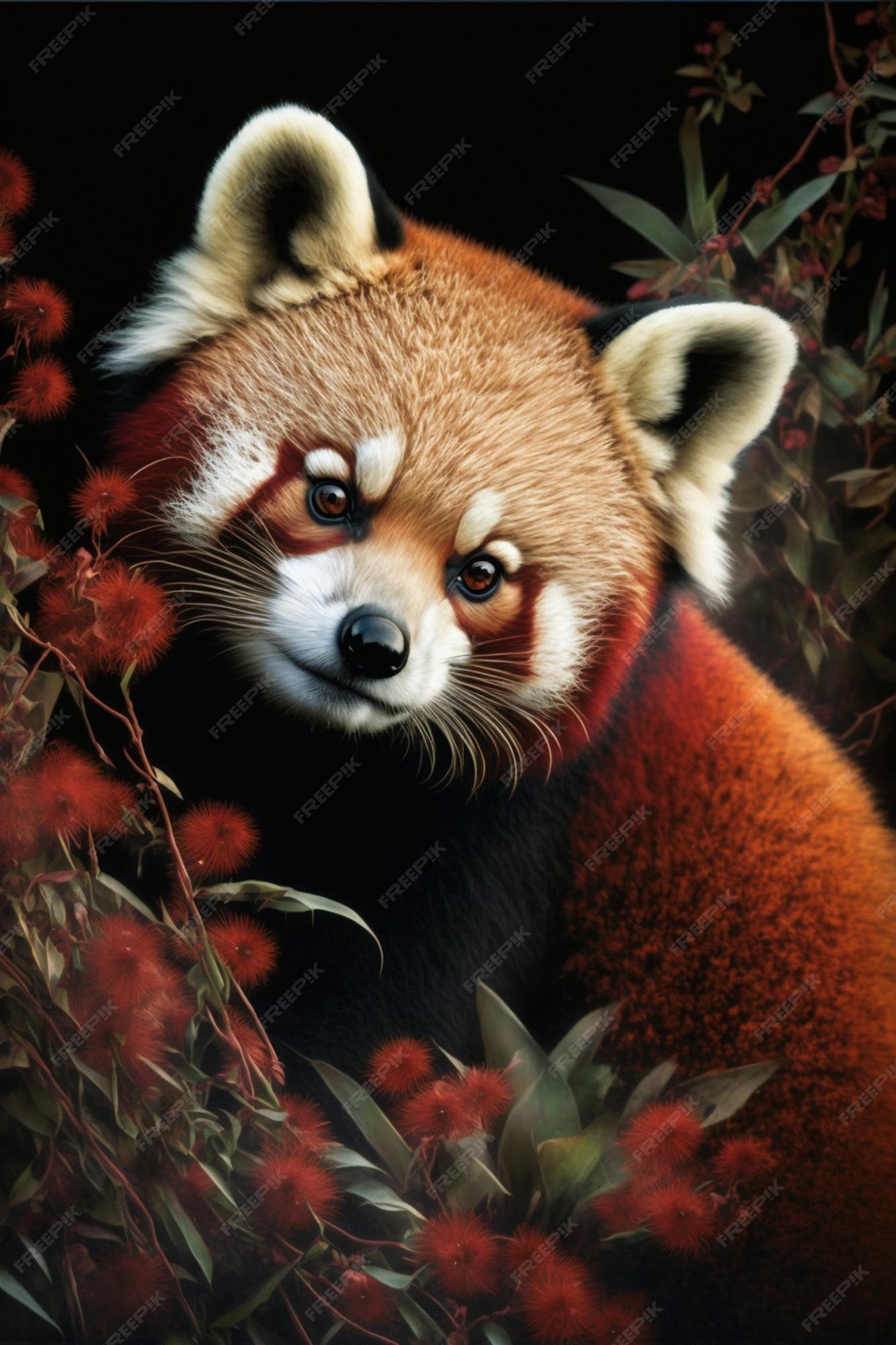 Vetores de Panda Vermelho Em Um Estilo Realista Sentase Em Um Fundo Branco  Animais Chineses e mais imagens de Panda Vermelho - iStock