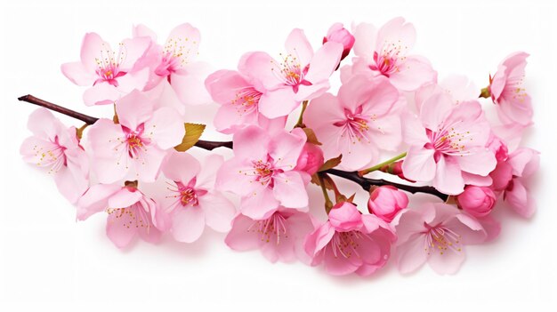 Close-up flor de cereja rosa árvore de cereja cor-de-rosa brilhante