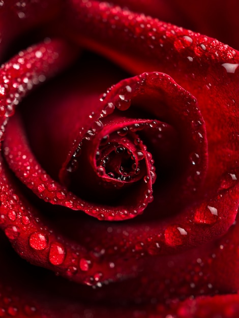 Foto close-up flor rosa vermelha