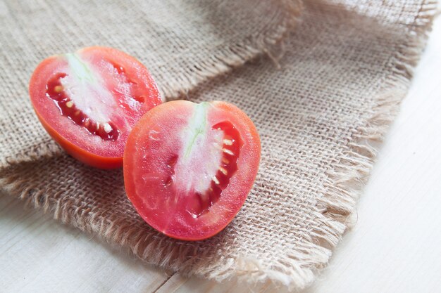 Close up geschnittene Tomaten