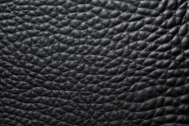 Close-up na textura de couro preto