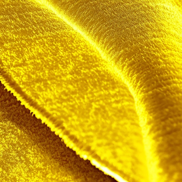 Foto close-up na textura de veludo amarelo