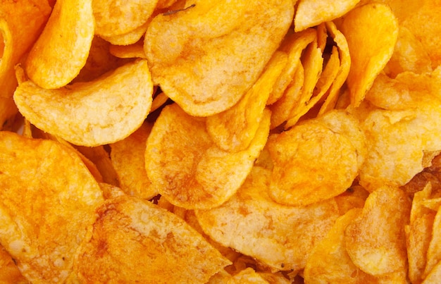 Close-up de patatas fritas