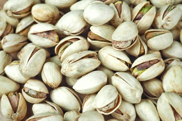 Foto close-up pistachos nueces