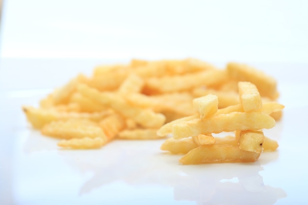 Close up Pommes Frites Kartoffeln.