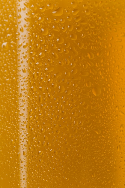 Close-up sabrosa cerveza en vidrio transparente