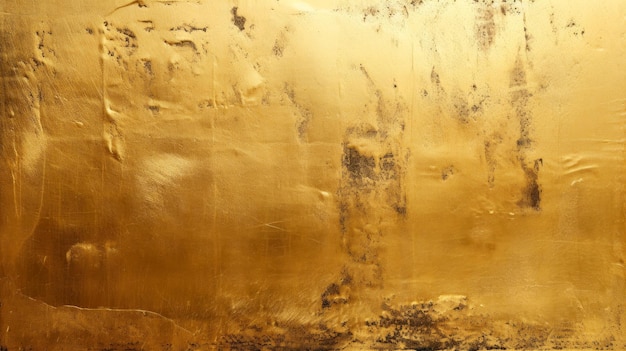 Close-up von Goldobjekt Silber Gold metallische Wand Generative KI-Illustration