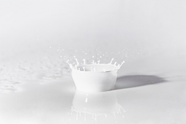 Close-up von Milch splash