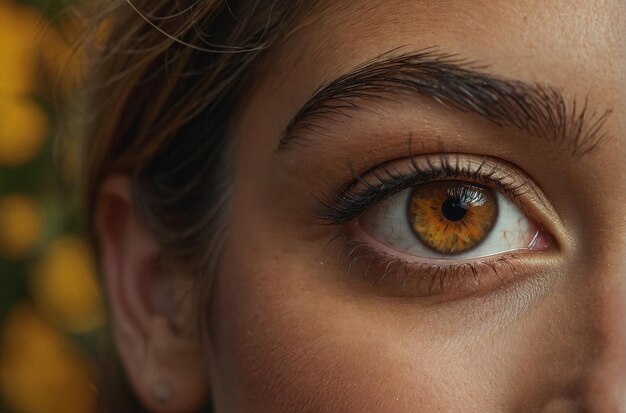 Foto close-ups de olhos de mulheres transmitindo str