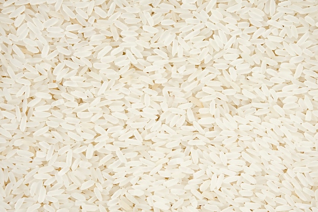 closeup arroz branco de fundo