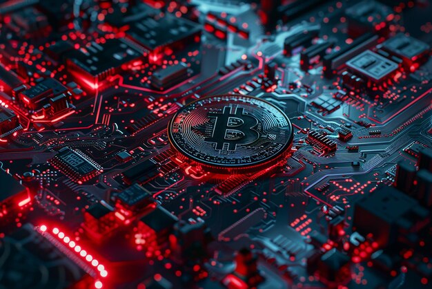 CloseUp Bitcoin erforscht die digitale Währung