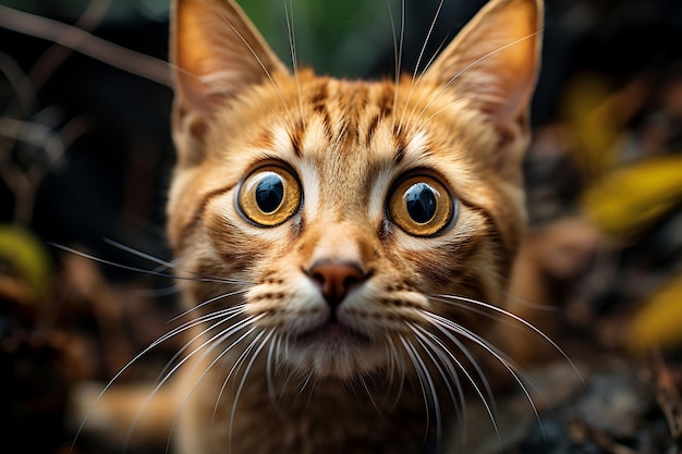 CloseUp Cat Face Bright Inteligencia Artificial Generativa (IA) La IA generativa de la cara de un gato es muy similar a la de un gato.